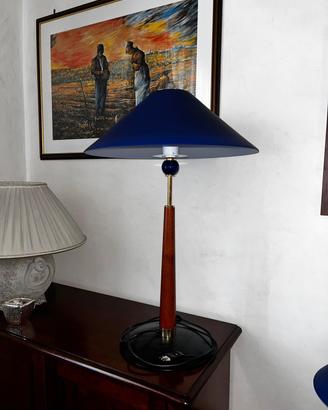 lampada vetro di murano blu