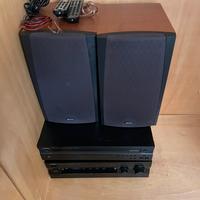 Impianto stereo yamaha con casse boston