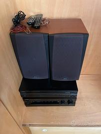 Impianto stereo yamaha con casse boston