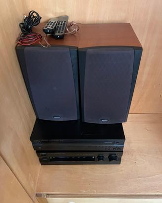 Impianto stereo yamaha con casse boston