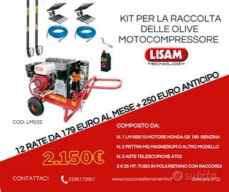 KIT RACCOLTA OLIVE LISAM LM032 500 LT BENZINA