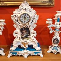 Museale Trittico Barocco Veneziano in porcellana