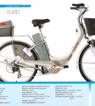 Coppia di Biciclette Elettriche Migi Modello Sissy