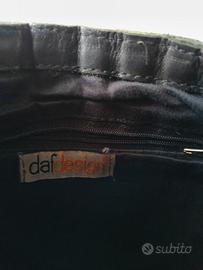 borsa a mano nera pelle