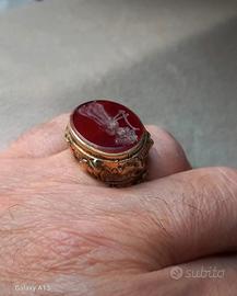 vecchio anello sigillo afghano mm 17,7 