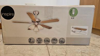 Lampadario con ventola