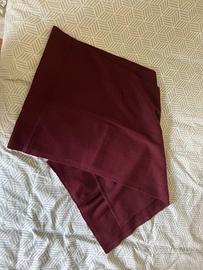 Sciarpa sottile a maglia ZARA burgogna