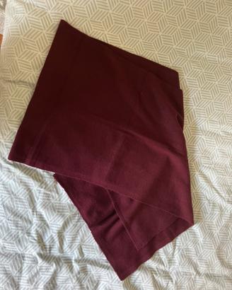 Sciarpa sottile a maglia ZARA burgogna