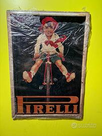 Targa pubblicitaria PIRELLI originale d’epoca