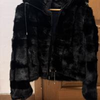 Pelliccia Di Visone Nero Taglia 44 MADE IN ITALY
