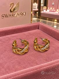 orecchini Swarovski  dorati 