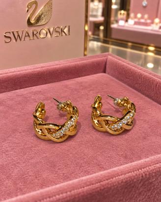 orecchini Swarovski  dorati 