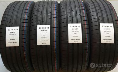 4 GOMME 235 55 18 DUNLOP BR1143