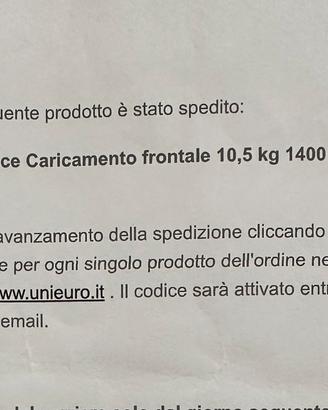 Lavatrice LG a carica frontale 10.5 kg