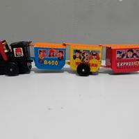 trenino giocattolo vintage in latta