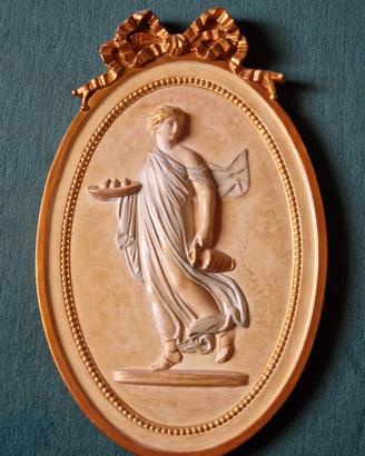 Bassorilievo Ovale in gesso 