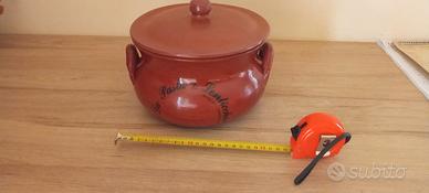 terracotta pentola coperchio