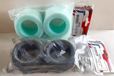 Schumacher Gomme Inserti Cactus RC 1/10 Posteriori