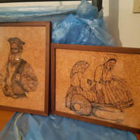 Quadro inchiostro su sughero