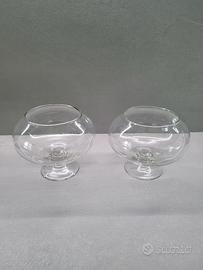 Set 2 coppe basse confettata o candele 15cm