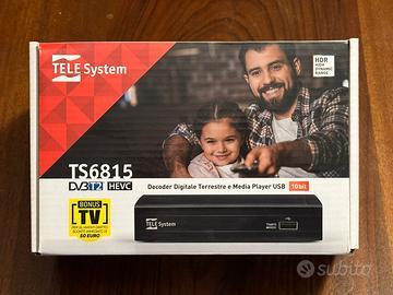 Decoder digitale terrestre Tv dvb-T2 telesystem