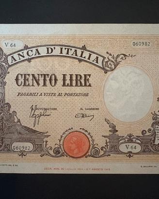 Banconota 100 Lire alta conservazione periziata