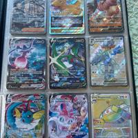 Pagina di album pokemon con carte rare