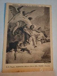Cartolina d'epoca 1936 Soffitto della sala del Tro