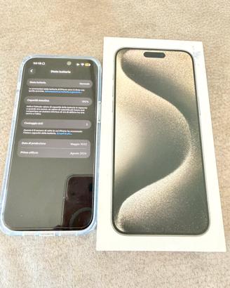 Iphone 15 pro max 256 Gb 🔋 nuova Titanio naturale