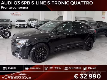 Audi Q3 SPORTBACK 2.0 190 quattro S tronic FINANZI