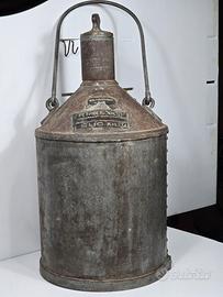 antica latta da 10 Lt in dotazione alle Ferrovie 