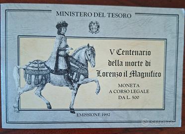 Numismatica Folder Moneta Argento 