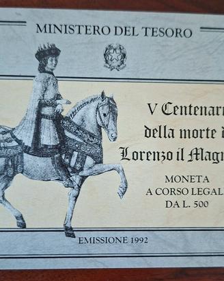 Numismatica Folder Moneta Argento 