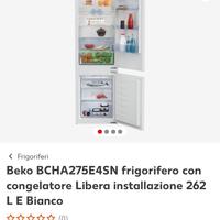 Frigorifero da incasso come nuovo!!!!