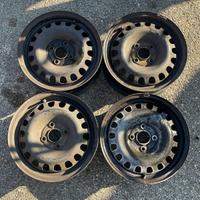 4 - CERCHI IN LAMIERA OPEL 5,5X14 4X100 ET39 CB56,