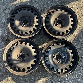 4 - CERCHI IN LAMIERA OPEL 5,5X14 4X100 ET39 CB56,