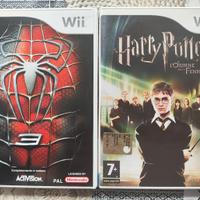 Due giochi Wii. Spiderman 3 Harry Potter fenice 