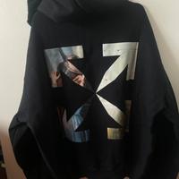 Felpa Off-White Il Bacio Nera