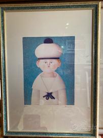 Antonio Bueno litografia Marinaretto 50x70