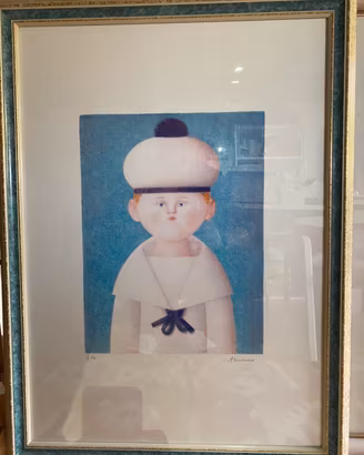 Antonio Bueno litografia Marinaretto 50x70