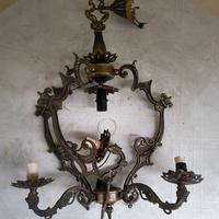 Lampadario antico 3 luci
