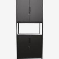 Mobile in metallo nero Ikea - Trotten con ante