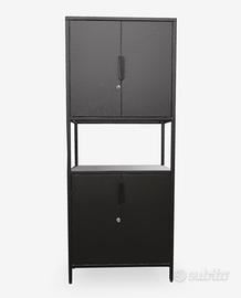 Mobile in metallo nero Ikea - Trotten con ante