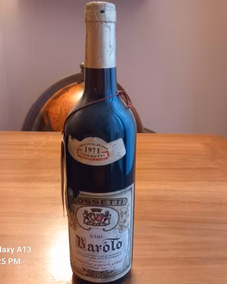 Barolo DOC 1971 - Bottiglia Storica da Collezione