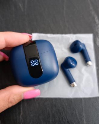 Auricolari wireless colore blu