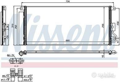 Condensatore Clima Opel Mokka - Trax 95026337