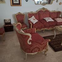 Divano stile veneziano e poltrona