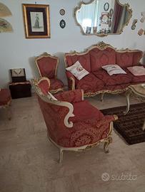 Divano stile veneziano e poltrona