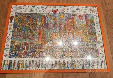 Quadro / Puzzle James Rizzi "Times Square"