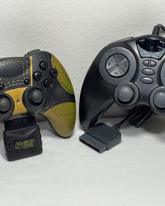 2 Controller PS2 Guillemot e Konami PES